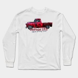 1955 Chevrolet 3100 Stepside Pickup Truck Long Sleeve T-Shirt